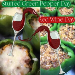 Stuffed Green Pepper Day & Red Wine Day!! @ Emily's Produce
